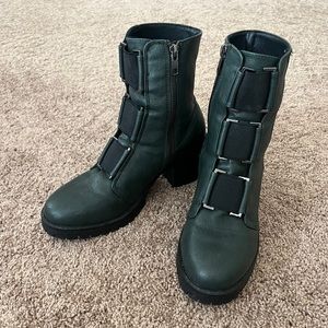 🌻Yellow Box Telaviz Green Combat Boots🌻